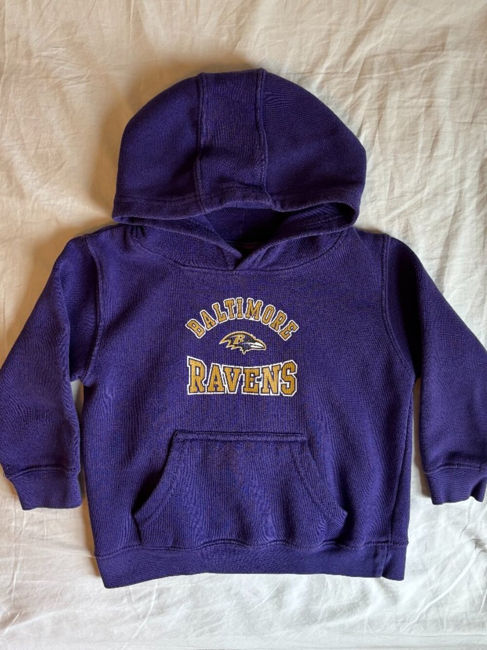 NFL TEAM APPAREL Baltimore Ravens Kids Purple Hoodie Sweatshirt Size 3T - Picture 5 of 7